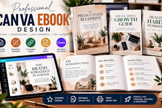 design professional canva ebook and ebook layout