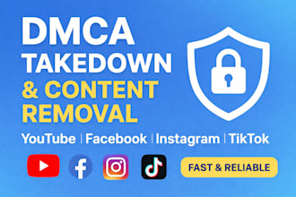 remove infringing content under dmca from facebook tiktok