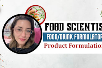 create food formulation recipes for product development