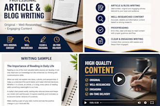 do content writing and document formatting