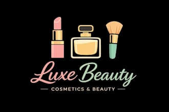 design a minimalist cosmetics logo