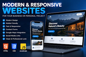 create a modern responsive web site for your business