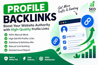 build dofollow profile backlinks for SEO and link building
