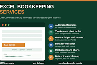 build an automated excel bookkeeping system
