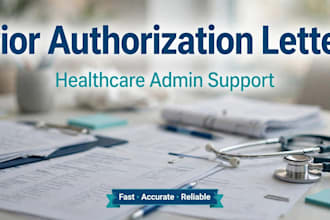 write prior authorization letters and handle healthcare admin tasks