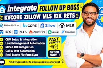 integrate follow up boss kvcore zillow mls idx rets agentfire aircall freeagent