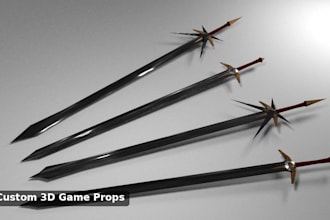 model custom 3d props and game assets