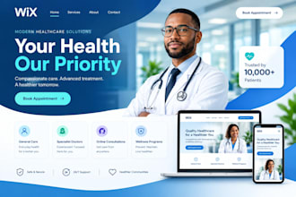design wix nursing home care healthcare medical clinic website