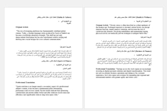 translate and write articles