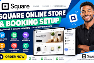 setup square online store square online scheduling square booking website