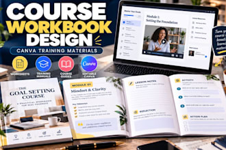 design canva course workbook training manual and worksheets