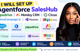 seup agentforce saleshub pipedrive monday CRM close activecampaign marketo zoho
