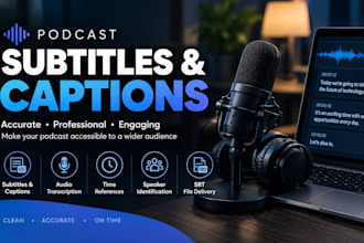 create accurate subtitles and captions for your podcast