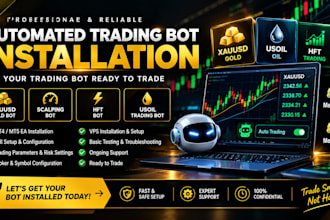 install automated hft xauusd bot,gold bot,scalping trading bot,usoil trading bot