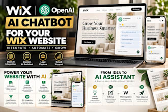 integrate an ai chatbot and open ai assistance into wix website with automation
