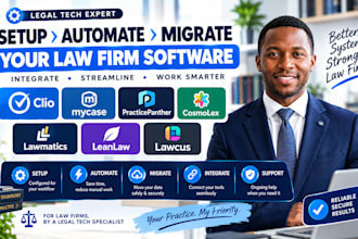 setup automate migrate clio mycase practicepanther cosmolex lawmantics leanlaw