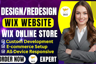 build wix website design, wix website redesign, design wix website redesign