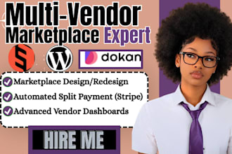 build a multi vendor marketplace using sharetribe, dokan, or wcfm expert