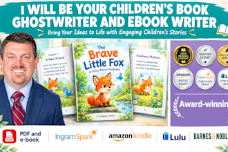 be your professional childrens book ghostwriter and ebook writer