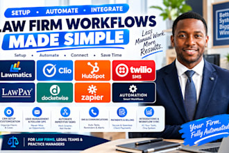 setup lawmatics clio hubspot crm twilio sms lawpay docketwise zapier automation