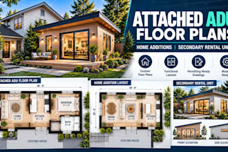 design attached adu floor plans home additions secondary rental units