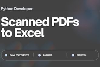 convert bank statements and pdfs to excel