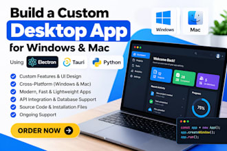 build a custom desktop app for windows mac using electron