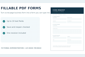 turn your simple business form into a fillable PDF