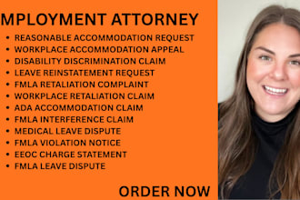 be your employment lawyer for fmla, disability accommodation and leave disputes