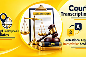 provide edited, phonetic, clean and verbatim transcriptions for legal use in 24h