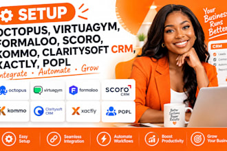setup octopus crm virtuagym formaloo scoro kommo claritysoft crm xactly popl