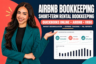 do airbnb and short term rental bookkeeping in quickbooks online