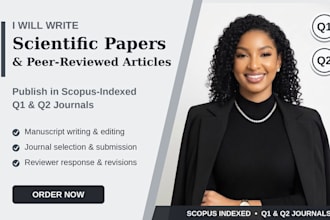 write scientific paper, peer review journal papers and publish in scopus, q1 q2