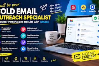 do cold email outreach, email personalization and lead generation