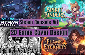 do steam capsule art steam cover art storefront 2d game banner steam store