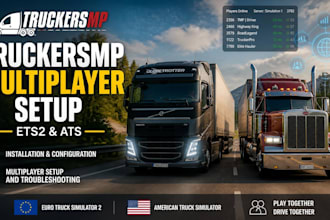 configure ets2 and ats convoy multiplayer server with mods and settings