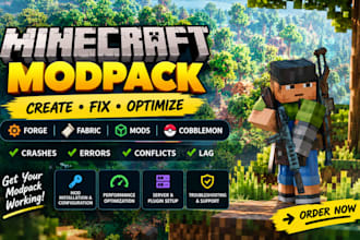 create fix optimize minecraft forge fabric mods modpack