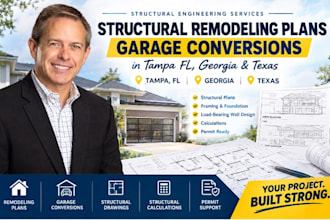 prepare structural remodeling plans garage conversions in tampa fl georgia texas