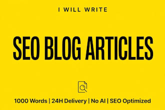 write SEO blog articles and website content