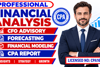 do financial analysis, cfo advisory, forecasting, financial modeling, CPA report
