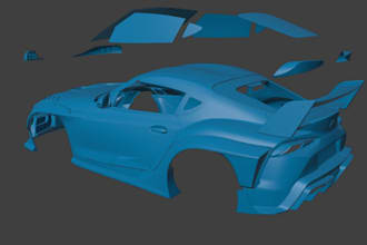 3d car stl model, widebody kit, car part, car engine block and 3d car scanning