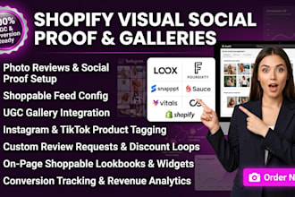 setup visual social proof and galleries via loox foursixty snapppt sauce vitals