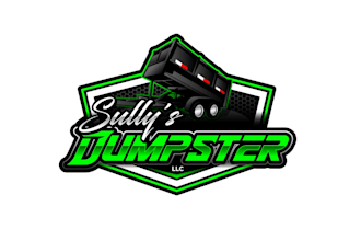 design awesome beautiful dumpster logo with express deliver