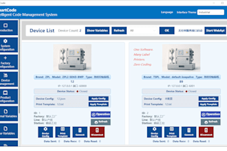 license zpl or tspl label printing software for your production line