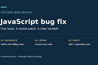 fix one javascript bug and include a regression test