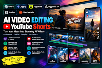 gpt6 astra ai video editing higgfield api codex youtube short video claude code