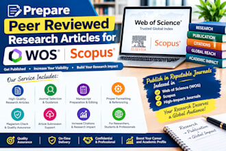 prepare peer reviewed research articles for wos scopus