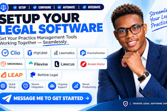setup clio mycase lawmatics practicepanther smokeball filevine lawcus rocket