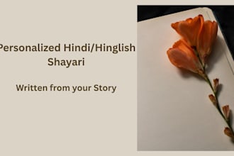 write personalized hindi or hinglish shayari and poetry