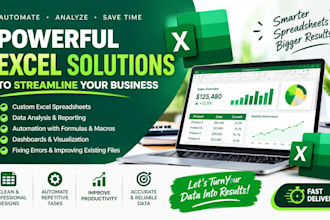 create powerful excel solutions to streamline your business